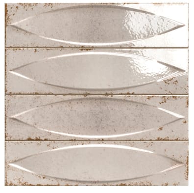 Faience décorée style zellige LILES WHITE - 33X33 - 0,94 m²