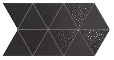 Faience style triangulaire TRENTON DECO BLACK - 48,5X28 - 0,94 m²