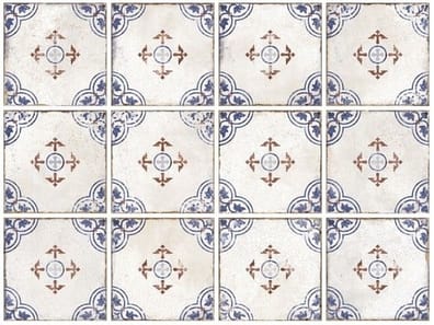 Faience azulejos andalous RACINE DECOR 15x15 cm - 1m² - 1m²