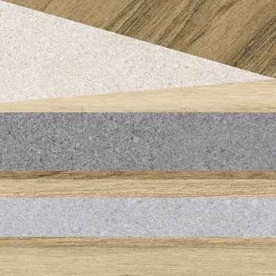 Carrelage aspect bois décoré - KOMI ERANAN-R MIEL 20X20 - 1m²