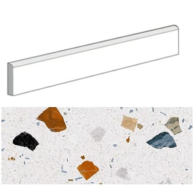 Plinthe STRACCIATELLA-R Nacar 9.4x80 cm - 12mL (15 plinthes)