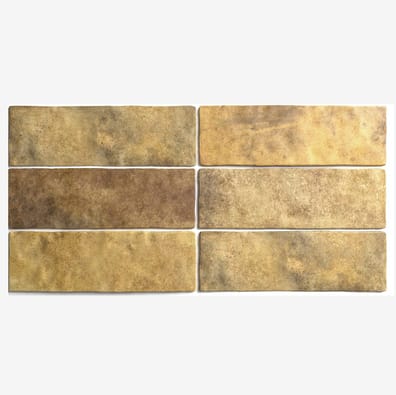Esprit zellige Carrelage effet zellige 6.5x20 ARTISAN OR GOLD 24473 - 0.5m² - As de Carreaux