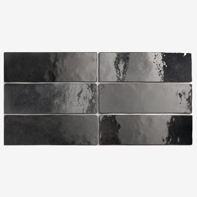Carrelage effet zellige ARTISAN GRAPHITE 6.5x20 cm - 24472