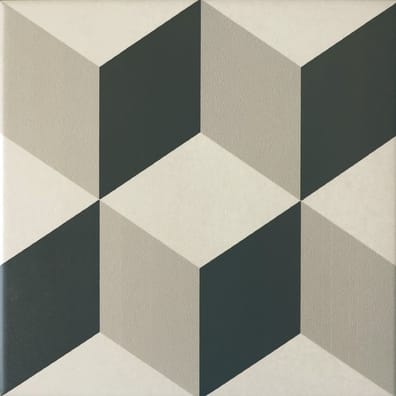 Carrelage piscine créative Carrelage imitation ciment cube gris blanc 20x20 cm CAPRICE PROVENCE 20938 - 1m² - As de Carreaux
