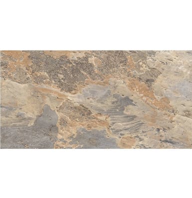 Classique et Marbré Carrelage effet pierre beige marron nuancé ARDESIA OCRE 32x62.5 cm - 1m² - As de Carreaux