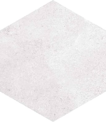 Tomettes, hexagones Carrelage hexagonal tomette blanche vieillie 23x26.6cm RIFT Blanche - 0.504m² - As de Carreaux