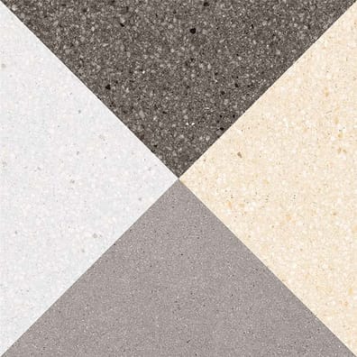 Carrelage interieur pas cher Carrelage style scandinave triangles 20x20 cm CESTIO multicouleur - 1m² - As de Carreaux