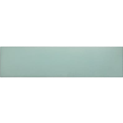 Carrelage chevron Chevron uni sol ou mur 9x 36cm STROMBOLI BLEU VERT BAHIA 25894 - 0.65m² - As de Carreaux
