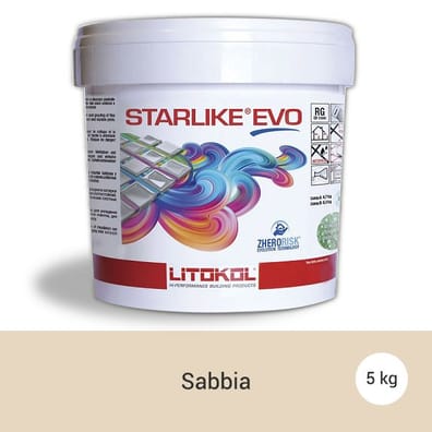 Litokol Starlike Sabbia C.250 Mortier époxy à 2 composants - Joint carrelage - As de Carreaux