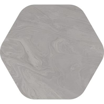 Carrelage hexagonal aspect béton SPA PIET TAUPE 51'6X56'5  - 0,913 m²