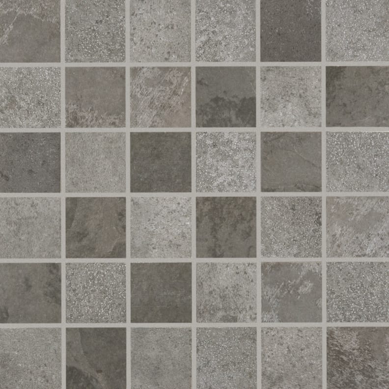 Carrelage effet pierre décoré SUZANO GRIGIO MIX MOSAICO 20x20 - 0,48 m²