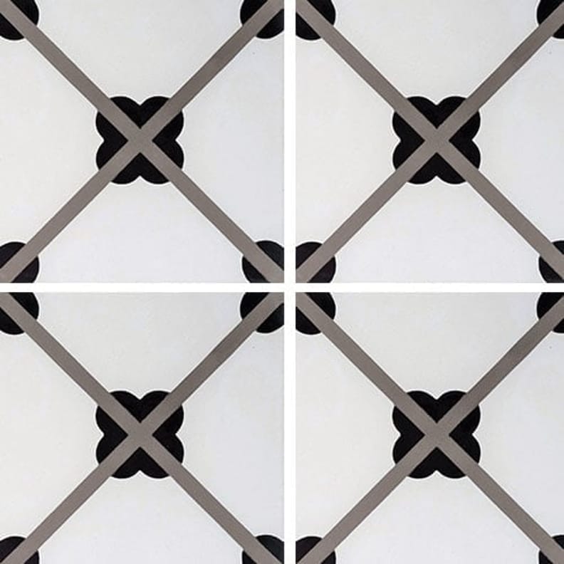 Carreaux de ciment véritable MERRION 7250-1-1 - 20X20 - 0,48 m²