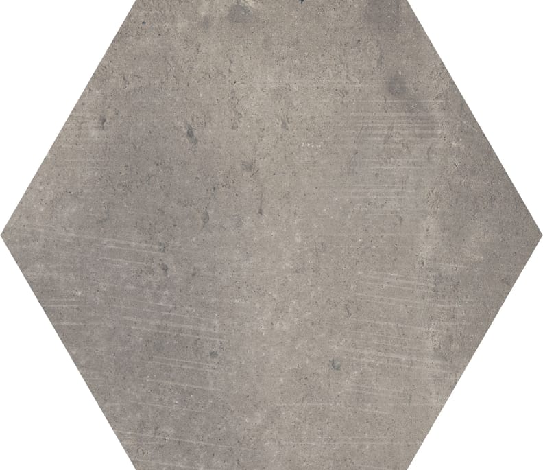 Carrelage couleur terre cuite CALLOT HEX GREY - 15X17,3 - 0,86 m²
