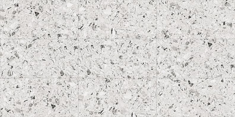 Carrelage effet terrazzo LUNA BLANCO - 60X120 - 1,44 m²