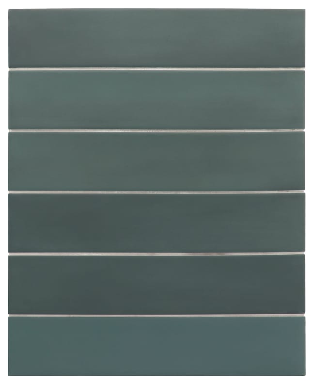 Carrelage Zellige nuances de vert sans motifs pour design intérieur élégant et moderne