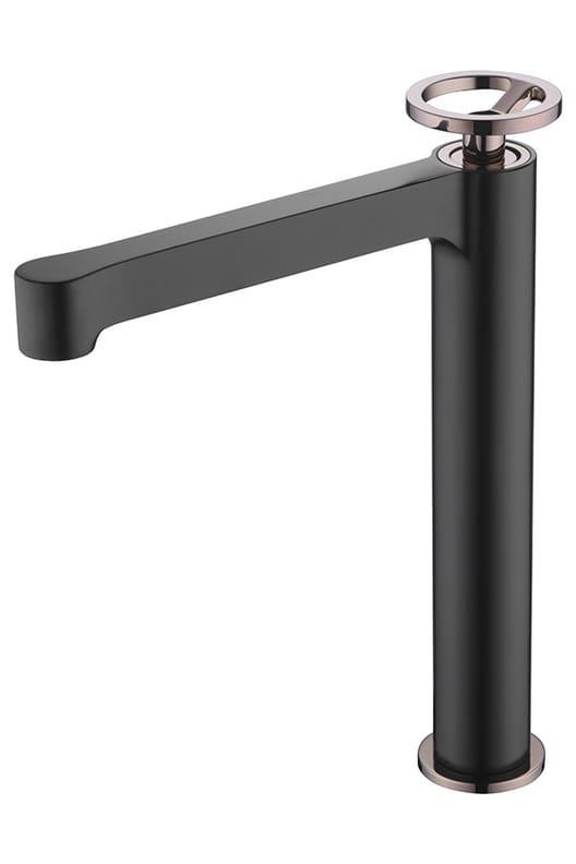 Monocommande lavabo bec haut olimpo noir doré rose BDC033-3NOR 43X27X0,8 - 1 unité