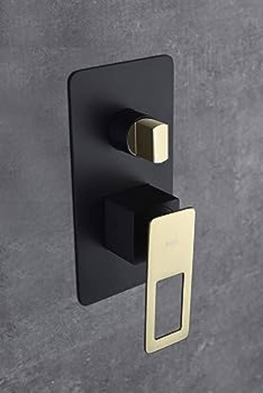 Ensemble de douche encastré suecia noir doré BDC032-6NGOLD 44X30X14 - 1 unité