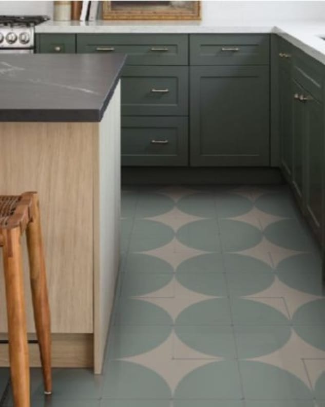 Carreau imitation ciment personnalisable sur mesure CIRCLE R9 - 0.96m²