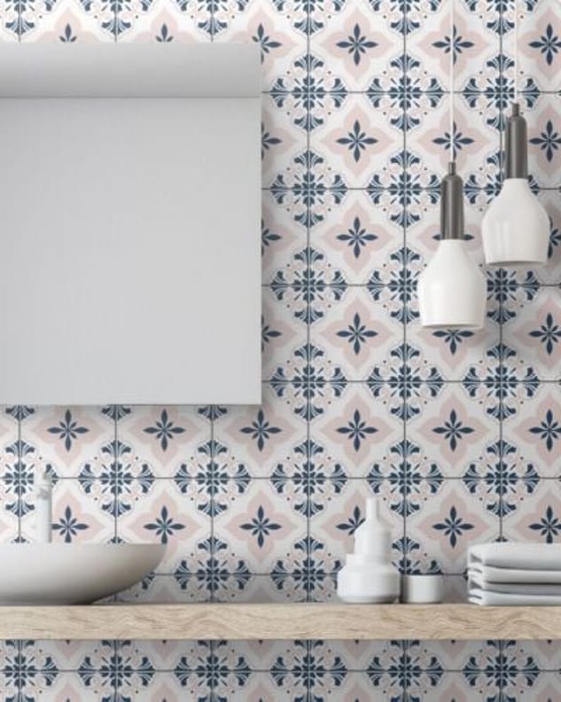 Carreau imitation ciment personnalisable 20x20 cm CUSTOM HAPPY R9 - 0.96m² - As de Carreaux