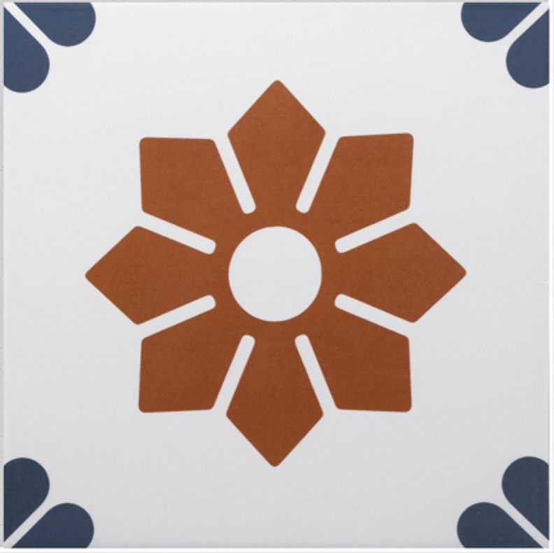 Carrelage effet carreau ciment  RIZOLI FIORE 20X20 - 1 m²