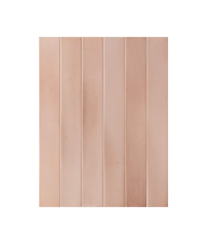 Carrelage effet Zellige MAJORA PINK SAND 5x40 cm