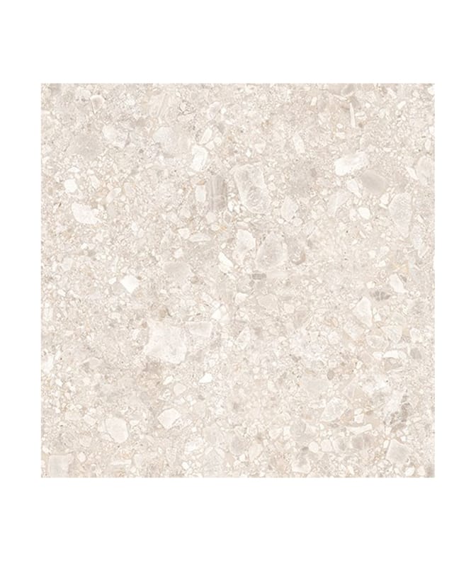 Carrelage Terrazzo beige avec nuances claires et 60x60 cm