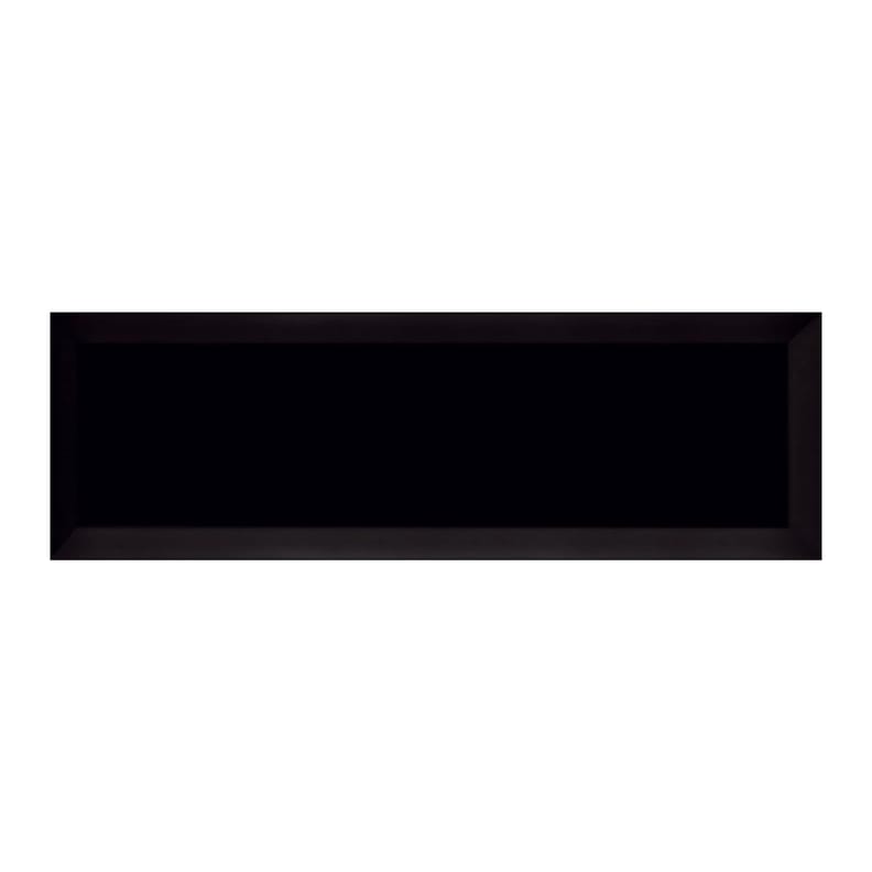 Carreaux métro Carrelage métro biseauté 10x30 cm noir mat - 1.02m² - As de Carreaux