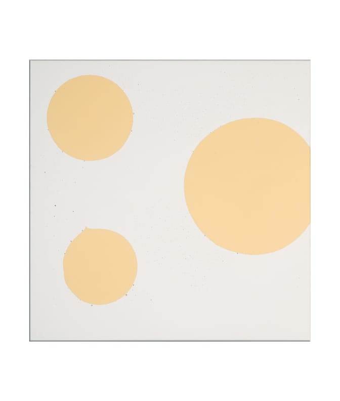 Carrelage imitation ciment LE CERCLE JAUNE PÂLE 20x20 cm