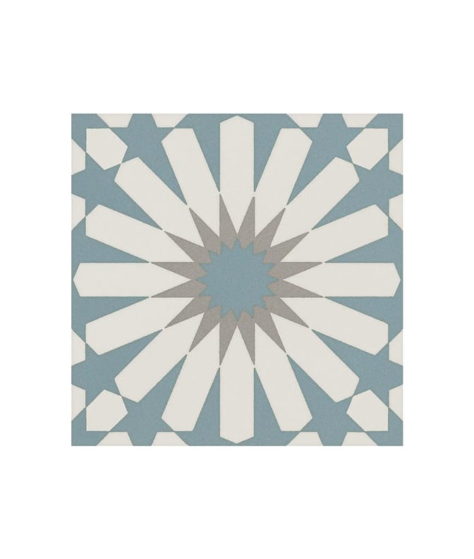 Carrelage DECO ETNIC A LIGHT BLUE 20x20 Inspiration scandinave