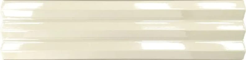 Faïence effet 3D AURORE BONE V-RIBBED GLOSS 10x40 cm