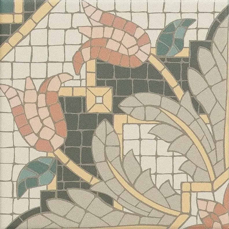 Carrelage effet mosaïque ancienne HACIENDA LIRIA 15x15 cm - 0,95 m²
