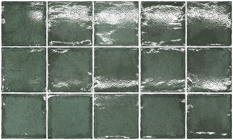 Faience zellige ALTEYA PINE GREEN 10X10- 0,5 M²