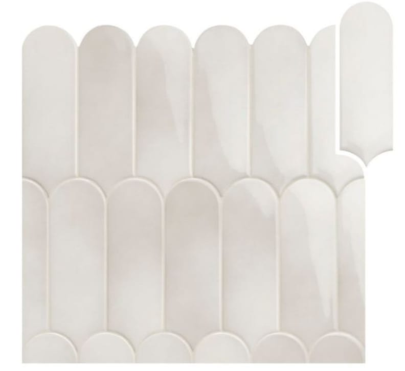Faience écaille crayon brillant FORLI MIX ASH 7,2X19,5 - 0,48m²