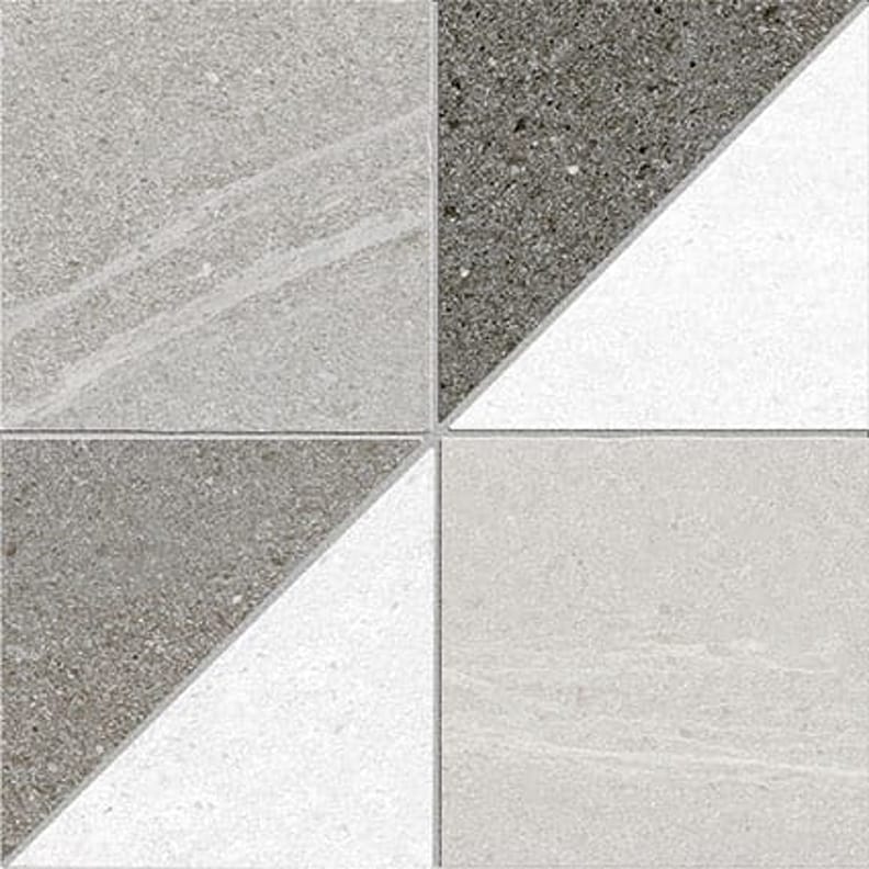 Carrelage imitation ciment 15x15 cm DENVER ANTHRACITE Rectifié - 1m²