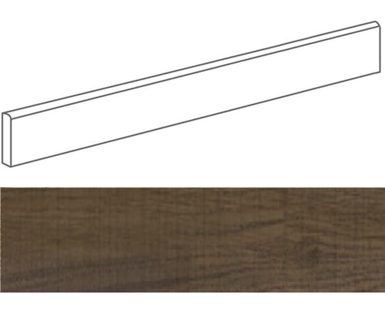 Plinthe aspect bois NOVARE NOCE 9,4X44,3- 23 Unités