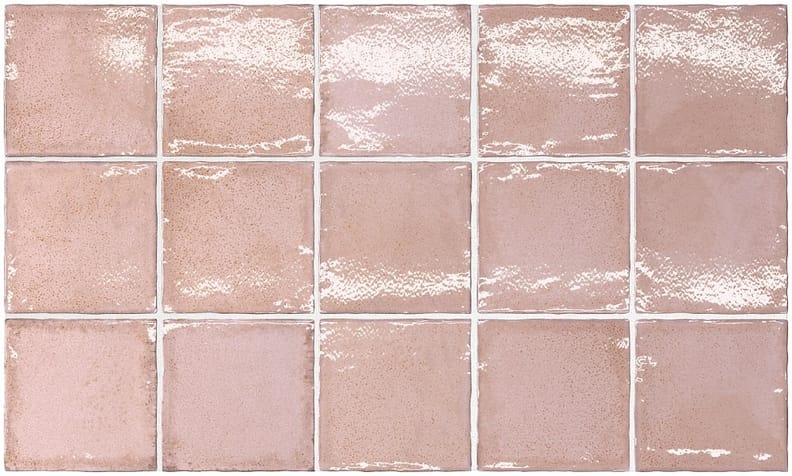 Faience zellige ALTEYA DUSTY PINK 10X10- 0,5 M²