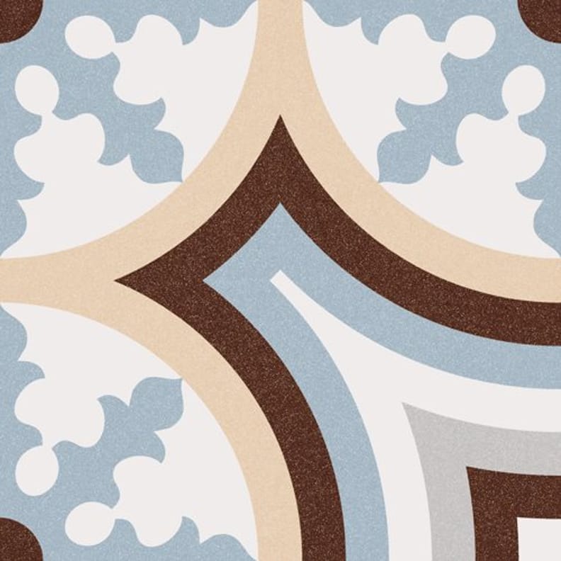 Carrelage interieur pas cher Carrelage imitation ciment bleu beige 20x20 cm 1900 BELTRI - 1m² - As de Carreaux