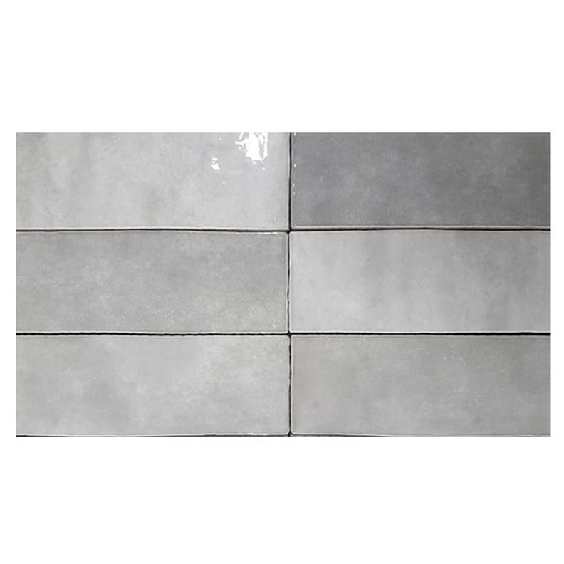 Esprit zellige Carrelage effet zellige 6.5x20 ARTISAN GRIS ALABASTER 24469 - 0.5m² - As de Carreaux
