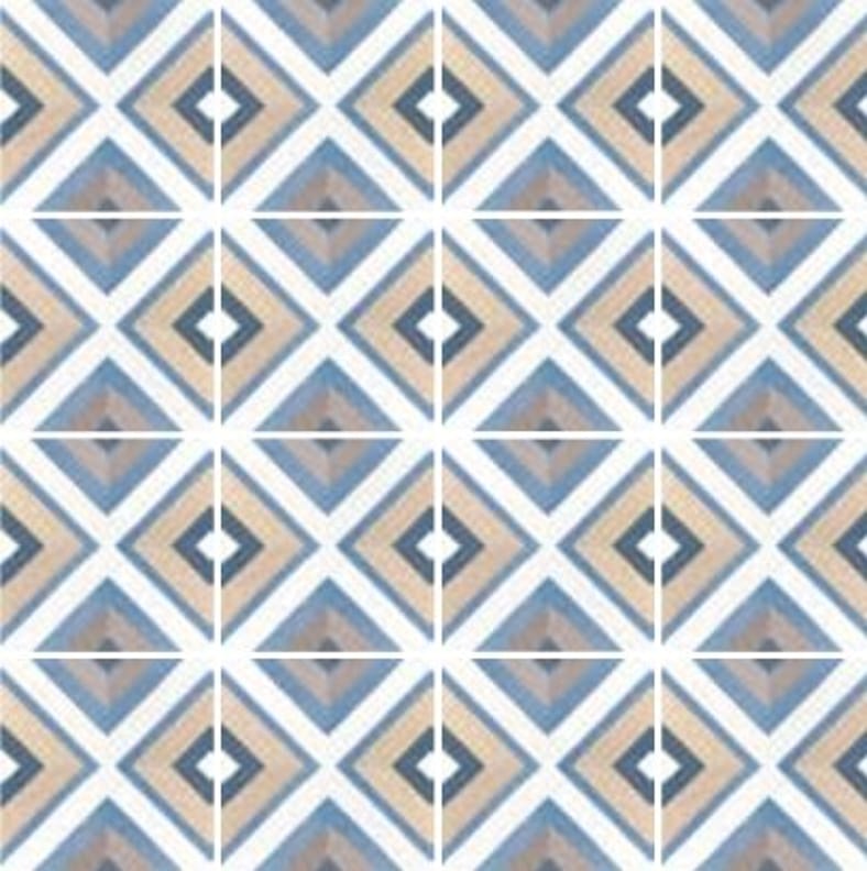 Carreaux de ciment imitation Carrelage imitation ciment 20x20 cm CAPRICE DECO SQUARE COLOURS - 1m² - As de Carreaux