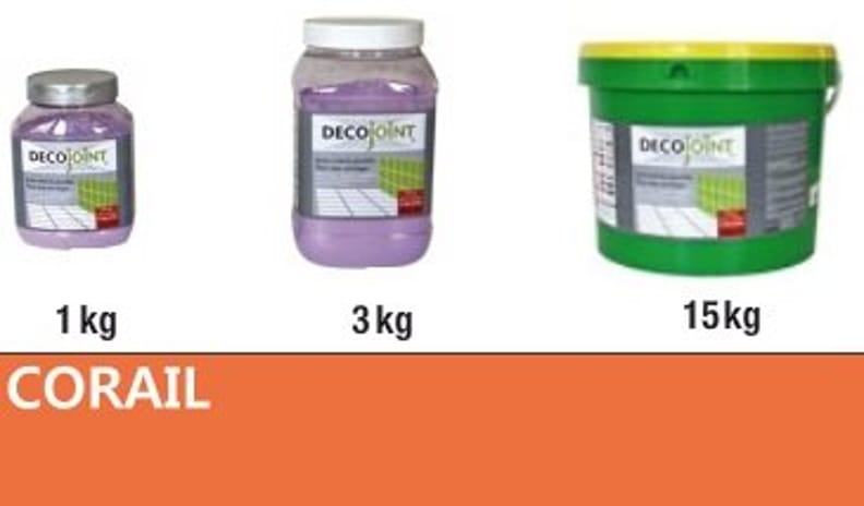 Carrelage aspect brillant en pots de joint de différentes tailles pour finitions carrelage