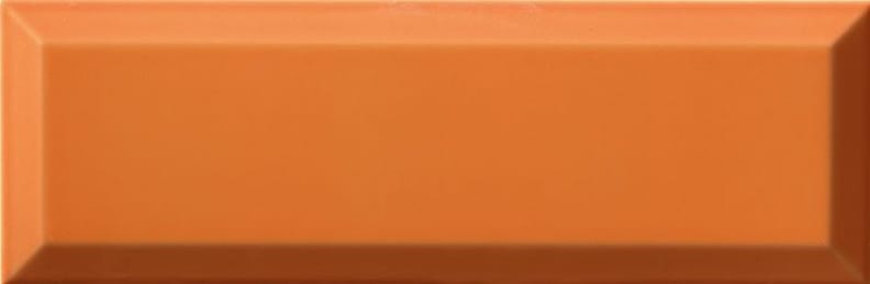 Carreaux métro Carrelage Métro biseauté 10x30 cm naranja orange brillant - 1.02m² - As de Carreaux