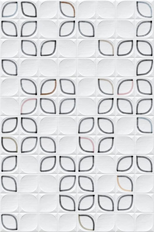 Faiences relief 3D Faience murale brillante multicolore ZULU 13x13cm - 0.676 m² - As de Carreaux