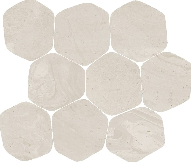 Mosaique aspect béton SPA TORI BEIGE 25X30  - 9 Unité