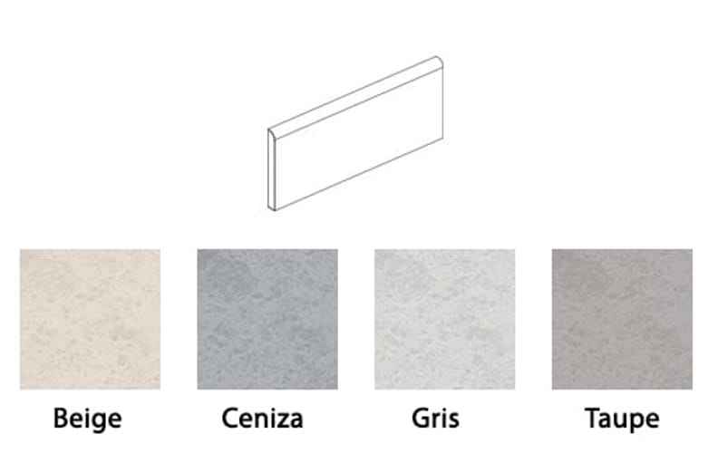 Plinthe aspect béton SPA RECTIFIE 9'4X60 - 15 unités