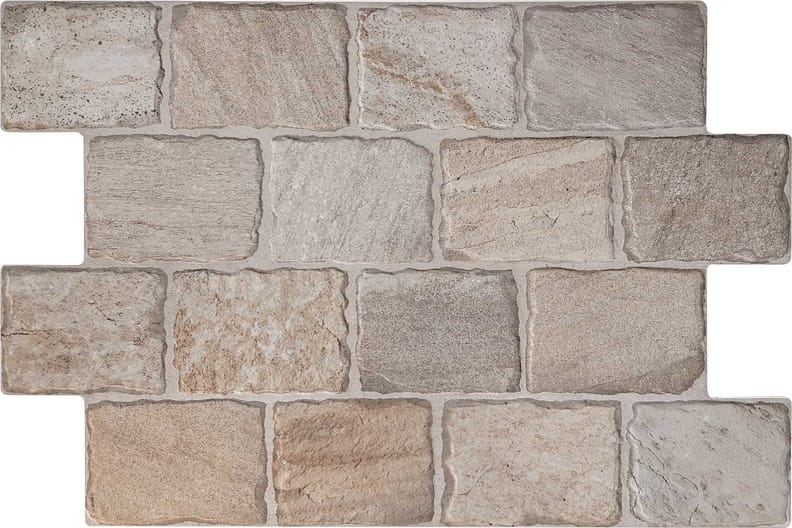 Carrelage antidérapant R12 effet pierre FORK COBBLESTONE - 44X66 - 1,04 m²