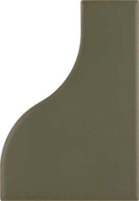 Faience pâte blanche effet vague CANNE GARDEN GREEN MATT - 8,3X12 - 0,48 m²