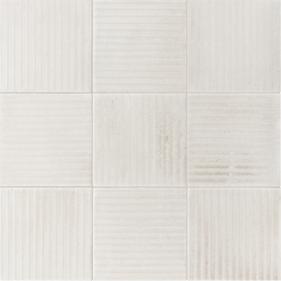 Carrelage élégance nuancé ROMY LINE WHITE 10X10 - 0.5 m²