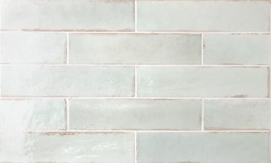 Carrelage Zellige vert texturé sans motifs pour décor élégant et moderne