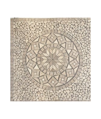Rosace Travertin Beige / Travertin Noce 90x90 cm - NRD3