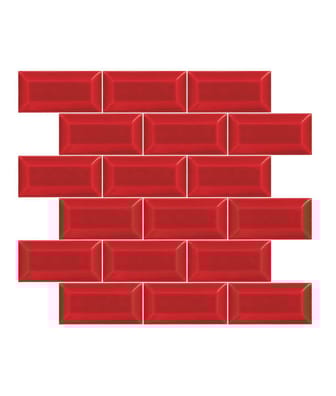 MALLA MINI METRO ROJO - 30,5 x 30,5 cm (5 x 10)